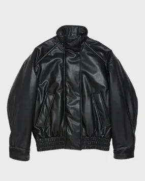 Acne Studios   Jacket Leather Bomber Black 